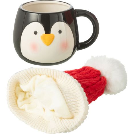 Set cadeau mug pingouin et bonnet (1/3)