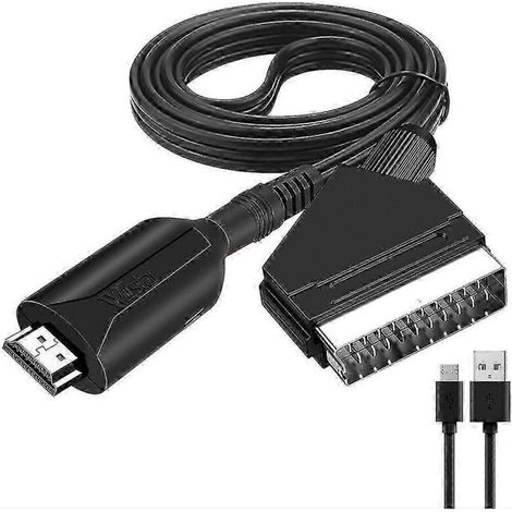 Câble HDMI vers péritel, longueur 1 mètre pour connexion directe (version Conversi Fk)