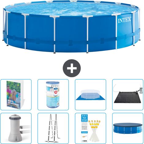 Intex Piscine Tubulaire Ronde - 457x122 cm - 9-pièces  S619