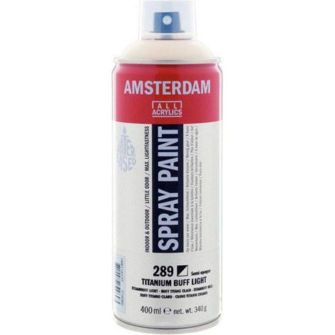 Bombe de peinture Amsterdam 400 ml buff titane clair (1/2)