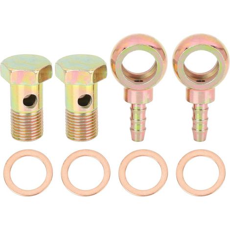 Kit De Boulon Banjo Rondelle 2 Sets Métal pour Moto Voiture