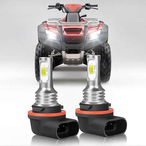 Ampoules de phares LED UltraBright 6000K pour VTT, 12 V 35 W, lot de 2, compatibles avec les modèles TRX420 et TRX500 (1/5)