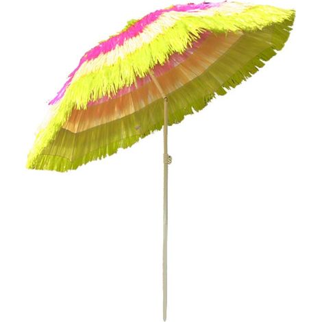Outdoor Patio Hawaiian Parasol Beach Sun Shade Protection Umbrella Tilting Multiple Colour (1/5)