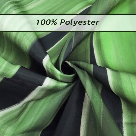 Rideau de douche tropical - Tissu polyester - Imperméable - Anti-moisissure - Lavable en machine (1/5)