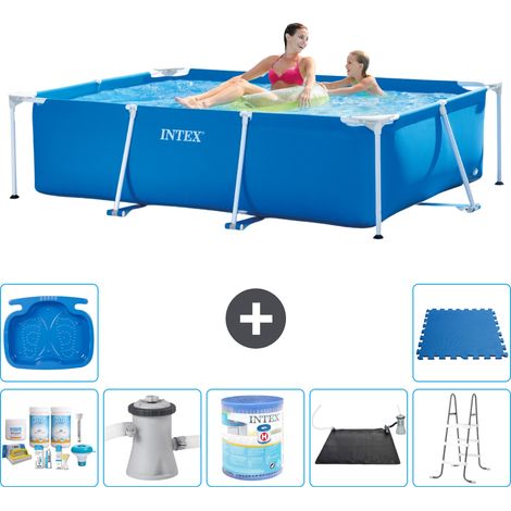 Intex Piscina con struttura Rettangolare - 220x150x60 cm - 7-pezzi  S40034