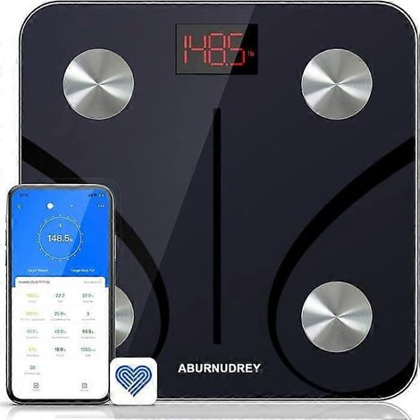Balance impédancemètre Bluetooth RENPHO, pèse-personne numérique intelligent pour la salle de bain, analyseur de composition corporelle sans fil compact, moniteur de santé avec application pour smartp (1/5)