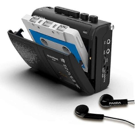 6501 Radio AM/FM portable à cassettes, lecteur de musique rétro Walkman avec haut-parleur (1/5)