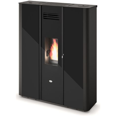 Estufa De Pellet Eva Calòr Slim EMILY 9016005300 Acabado Negro (1/4)