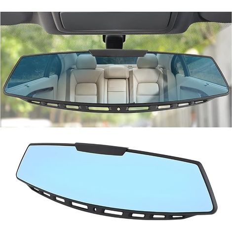Rétroviseurs de voiture, rétroviseur panoramique anti-reflets, rétroviseur intérieur panoramique à clipser pour voiture, large plage de vision HD, utilisation universelle pour voitures, SUV (1/5)