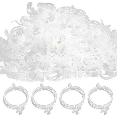 50 Pieces Clips Tomate pour Plantes, Clips pour Tuteur Tomate, Clips pour Treillis Plante Grimpante Exterieur, Clips pour Treillis pour Plantes Grimpantes (1/5)