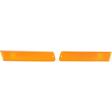 Une paire de caches de clignotants de stationnement jaunes pour Ford Bronco 1978-1979 (ampoules non incluses). (1/5)