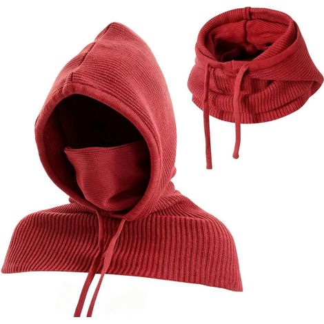Kapuzenschal 3-in-1 Sturmhaube mit Gesichts- und Nackenwärmer für Damen und Herren (1/5)