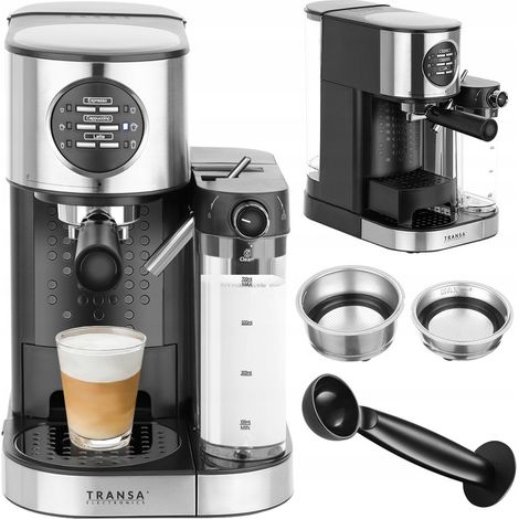 MultiCoffe 20-BAR-Kaffeemaschine mit automatischem Druck und Milchaufschäumer
