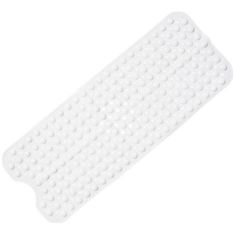 Sollbry Tapis de Baignoire Antidérapant,Résistant à la moisissure,Très Long,Antibactérien,BPA Free,sans phtalate de Latex,Lavable en Machine,Idéal pour Les Enfants,39x16IN (1/5)