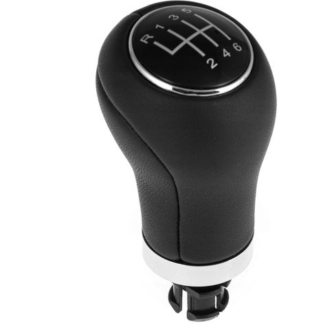 Schaltknauf aus Leder für Audi A4 B6 B7 B8, Skoda Octavia, VW Golf, Seat, 12 mm (1/5)