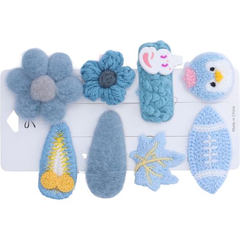 8 Pièces Barrettes Enfants Mignonnes Design Adorable en Alliage Durable pour Filles Cadeau Noël Anniversaire (1/5)