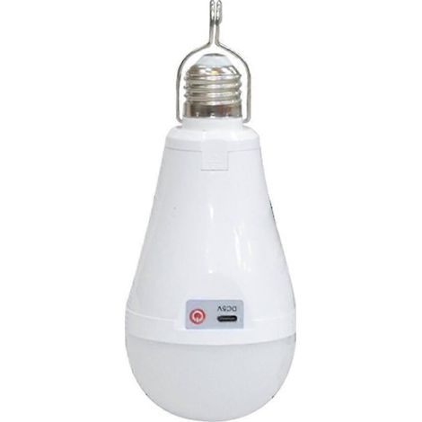 Ampoule de secours rechargeable pour panne de courant domestique avec culot à vis (1/5)