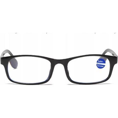 Gafas de lectura unisex negras con filtro de luz azul +3.5 (1/4)