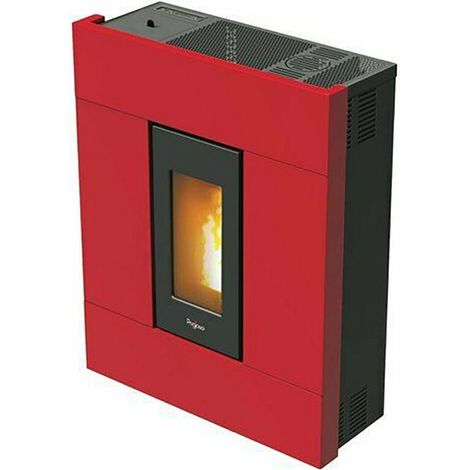 Tabla - Stufa a pellet da 7 Kw rossa