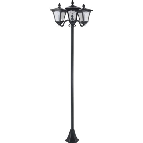 Lampione da Giardino Led a Energia Solare Nero 182.5 cm (1/4)