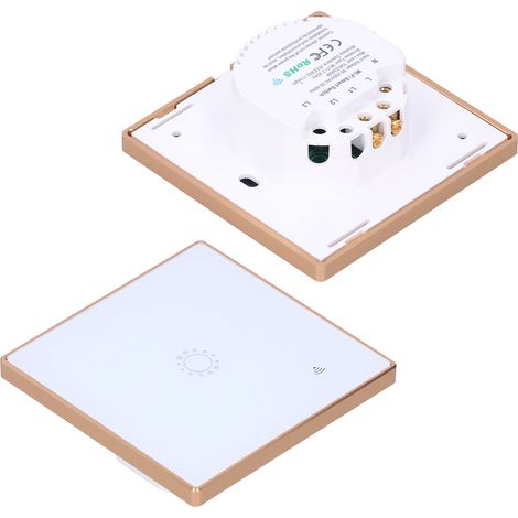 Interrupteur Connecté Blanc WiFi Commande à Distance 2200W 95‑240VAC Compatible Alexa Google Home
