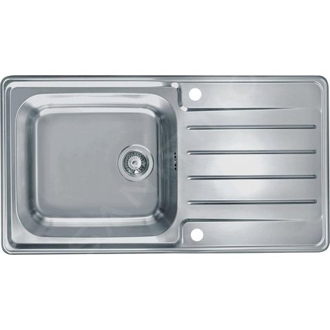 Alveus Praktik - Évier 980x500 mm, avec commande du vidage, inox 1085977 (1/2)