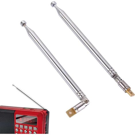 Antenne Radio FM,Antenne FM Télescopique,Antennes Télescopiquei,Antennes Télescopique Radio,Câbles d'antennes pour Radios TV,2PC (1/5)