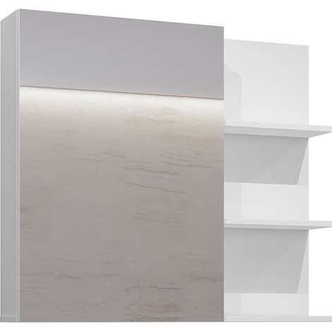Schrank Sophéa mit 1 Tür, Weiß, 70.6cm