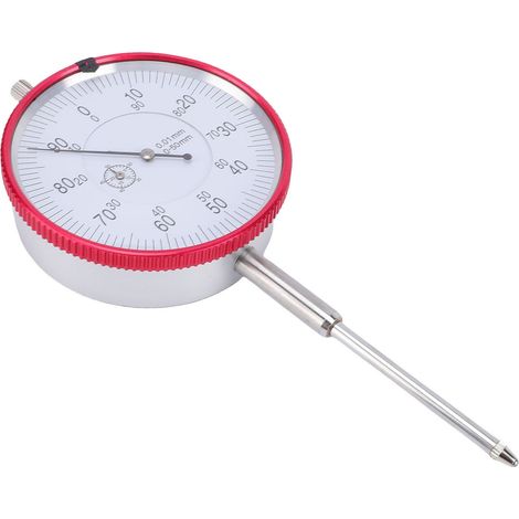 Test de Type pointeur d'indicateur à cadran pour une mesure précise d'instrument, plage de 0 à 50mm, précision de 0.01mm (1/5)