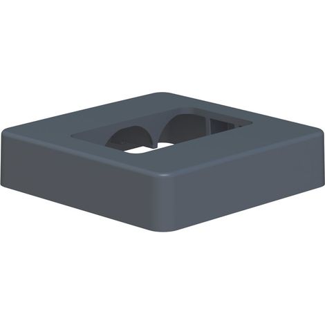 Tapa de placa base gris zinc para valla Klos up DIVERS (1/3)