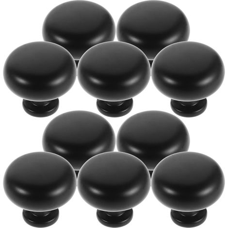 10pièces Lot De Poignées De Tiroir Rondes Alliage Aluminium Avec Vis Pour Placard Armoire Commode Coiffeuse Style Vintage (1/5)