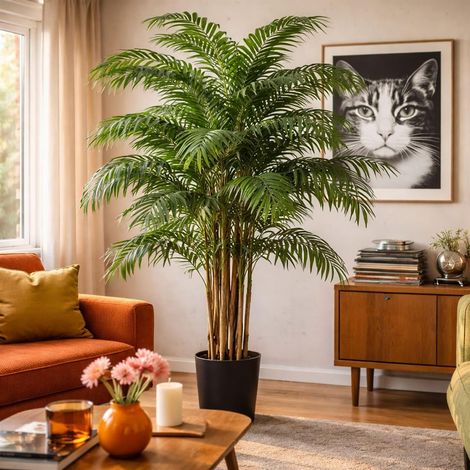 210cm Artificial Fire Retardant Areca Palm Tree Premium (1/5)