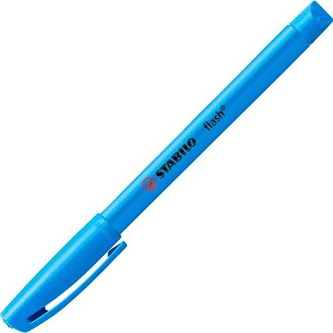STABILO MARCADOR FLUORESCENTE FLASH AZUL CAJA 10 UD