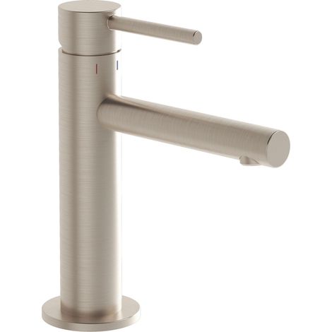 Vitra Origin Basin Mixer Tap - Brushed Nickel