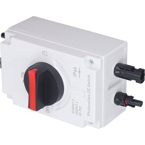 Interrupteur de coupure solaire 40A DC1200V IP66 étanche, sectionneur photovoltaïque pour système électrique, isolateur de circuit 4P (1/5)