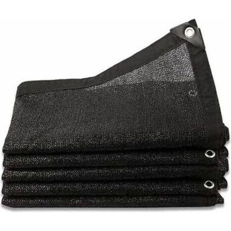 Filet d’ombrage 80 %, maille renforcée pour serres, jardins, pergolas et protection des plantes – Lot de 8 pièces (3 × 4 m) avec anneaux métalliques anti-vent (1/4)