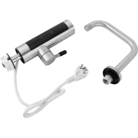 Eosnow Elektrischer Heizungshahn, intelligenter Frequenzumwandlungsthermostat, doppelter Verwendungszweck für Küche, Badezimmer, EU-Stecker, 220 V (1/5)