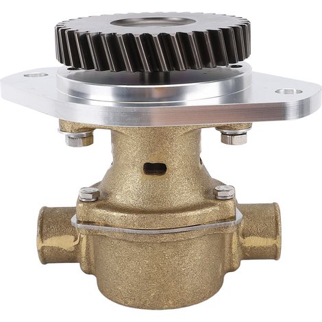 Pompe à eau de mer brute, sortie Inet 1 1/4 pouces, alliage métallique, performances améliorées 3907458 pour moteur 4B 4BT 6B 6BT (1/5)