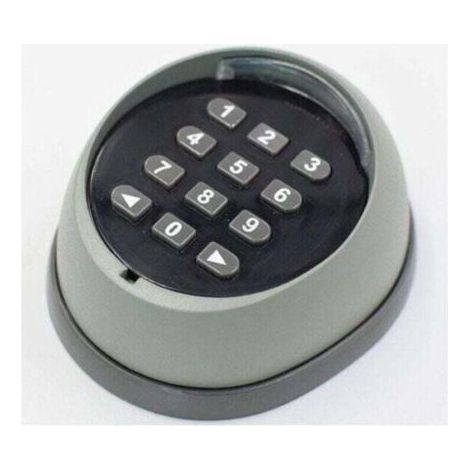 Metall-Tastatur für Garagentoröffner, XU, 433-MHz-Rolling-Code-Tastatur, hochwertige Garagentor-Zugangskontrolltastatur, Schwarz und Grau (Farben zufällig) -