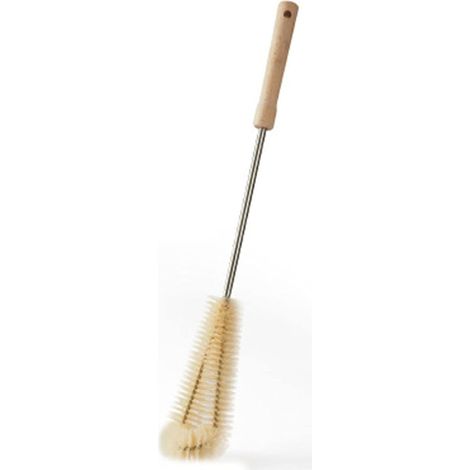 Brosse de nettoyage télescopique à manche en bois, brosse à tasse (1/5)