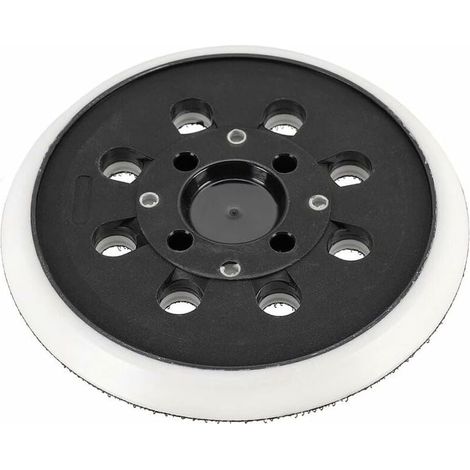 Patin de ponçage auto-agrippant 125 mm – Compatible Bosch PEX 300 AE 400 AE 4000 AE – Pour ponçage bois dur et teck (1/4)
