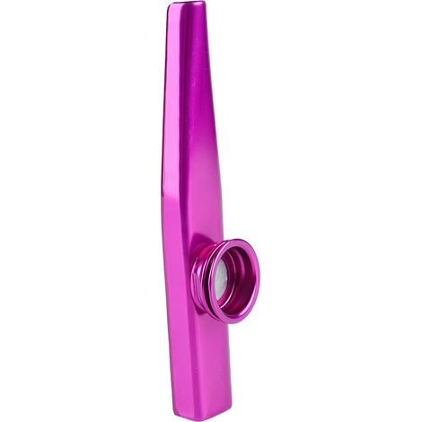Kazoo Portable en Aluminium, Instrument à Vent Compact, Cadeau Musicien, Flûte Violette pour Débutants (1/5)