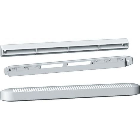 Unelvent – Entrée d'air autoréglable 250 x 15 mm – Débit ajustable 15-30 m3/h – Grille anti-moustiques intégrée – Installation facile