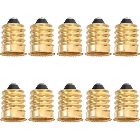 Adaptadores de bombilla E12, 10 piezas, convertidores de casquillo, adaptadores de base de tornillo, conectores de bombilla LED (1/5)