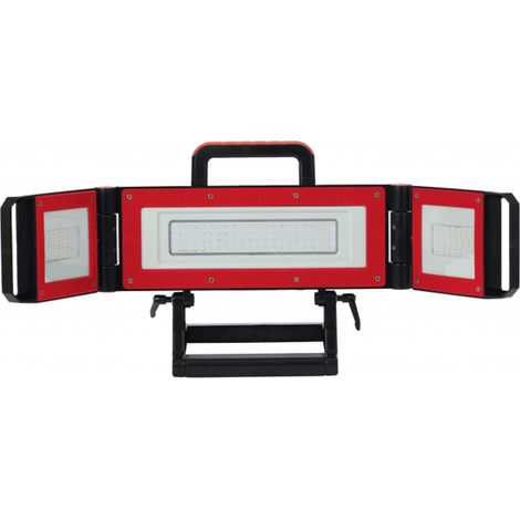 Ceba – Projecteur portable 80W – 7200 lumens – 3 LED multi-positions – IP54 pour chantiers humides – Câble 5m