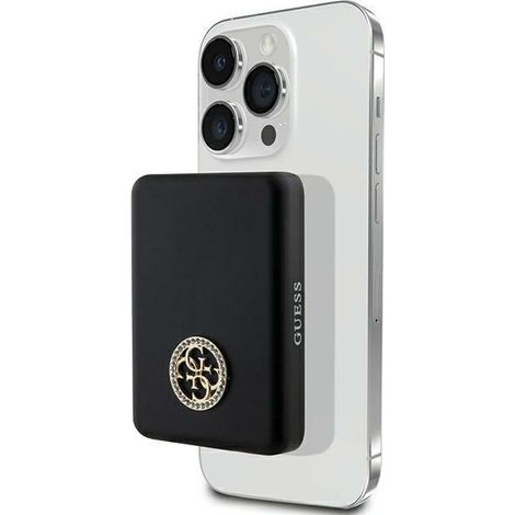 Guess Induktive Powerbank 5WGUPBM3AL4DMK 3000mAh schwarz/schwarz MagSafe 4G Strassbesetztes Metalllogo (1/5)