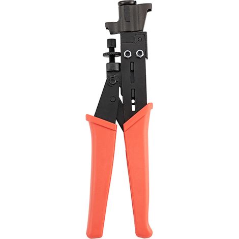 Pince à dénuder compacte multifonctionnelle, sertissage de câbles réglable, en polypropylène et acier à outils, conçue pour les câbles RG59/8RG6/RG11/75-5/75-7
