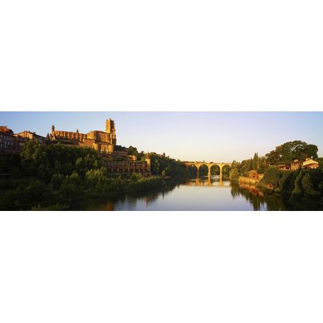 Tableau sur toile Albi 30x97 cm - Impression sur Toile Murale Décorative - Image imprimée en HD sur Toile - Toile sur Châssis en Bois FSC - Fabriqué en France (1/4)