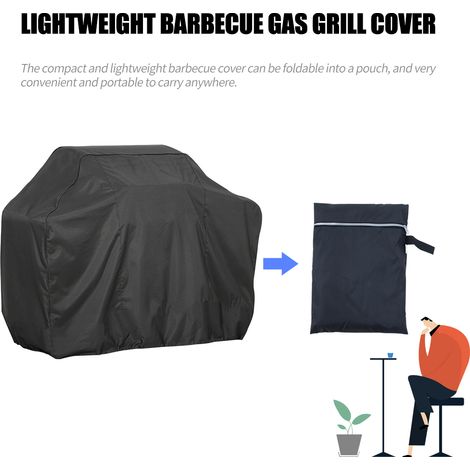 Housse de Protection BBQ Gaz Barbecue [210D Oxford Imperméable Anti-déchirure] - Taille XXL (190x71x117 cm) (1/4)