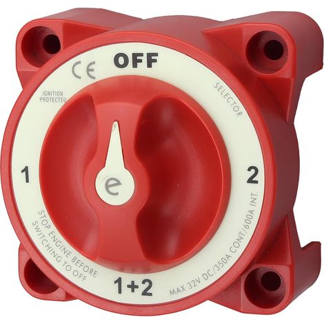 IP65 350A Battery Cut Off Switch 48V On/Off with Silver Copper Core, Battery Switch for Car, Camper, Boat, Marine Utility (1/5)